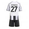 Camisa de Futebol Juventus Andrea Cambiaso #27 Equipamento Principal Infantil 2025-26 Manga Curta (+ Calças curtas)